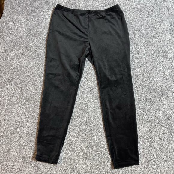 SheIn Curve Leggings Womens 2XL Velour Stretchy Lounge Minimalist Soft Cozy Chic - Picture 1 of 8